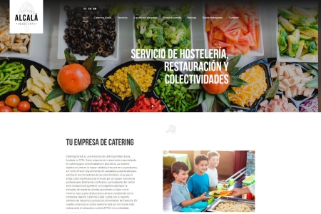 Nova web de Catering Alcalá